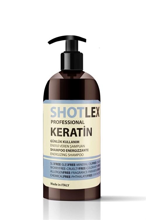 Shotlex Professional Keratin Günlük Saç Bakım Şampuanı 17.75 FL OZ (525 ml)